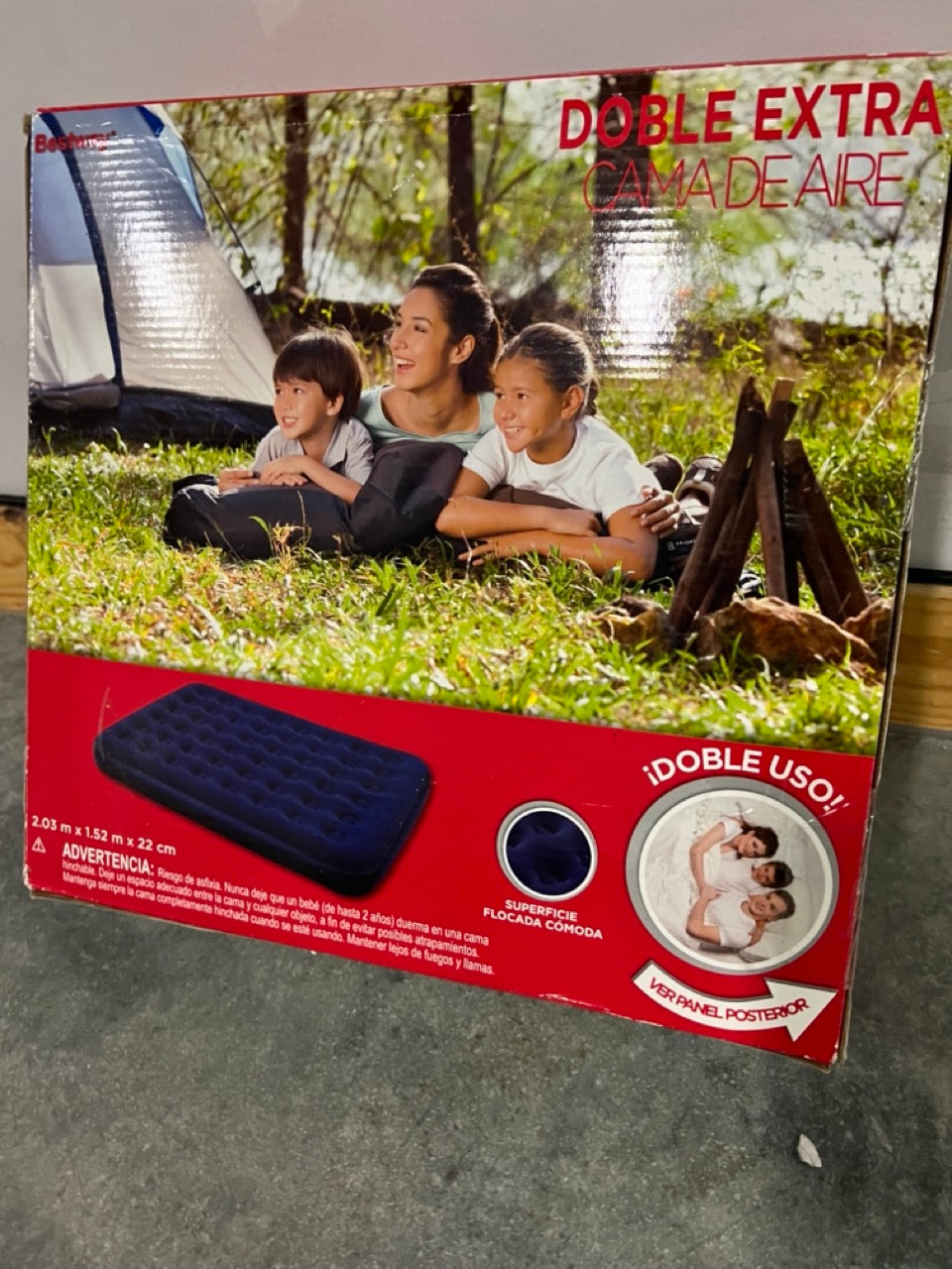 Queen Air Bed Double Extra NIB - Bestway