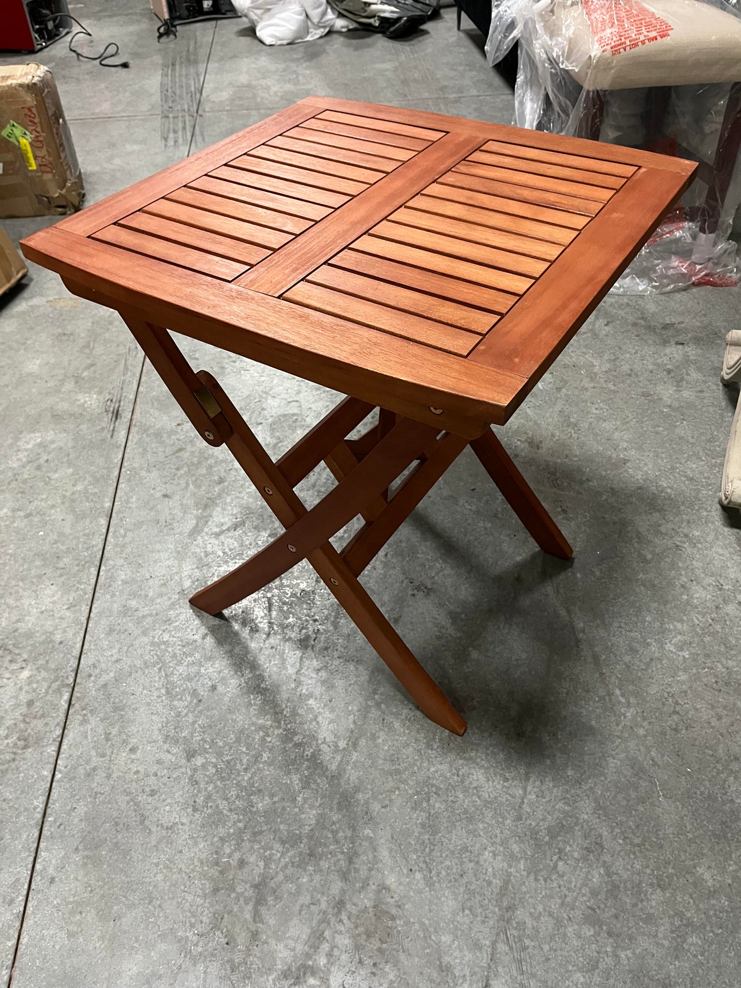 Kresler Outdoor Folding Table Natural - Safavieh
