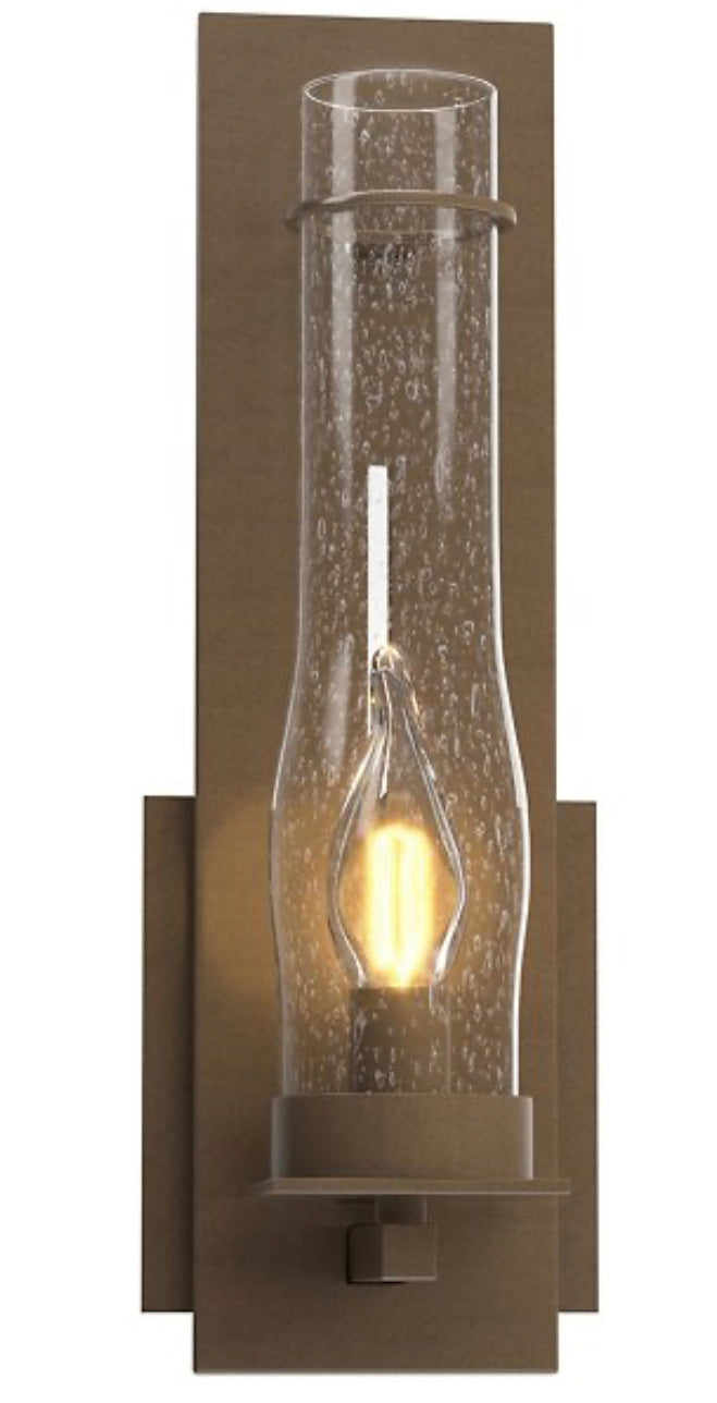 New Town I - Light Armed Sconce Finish: Black Size