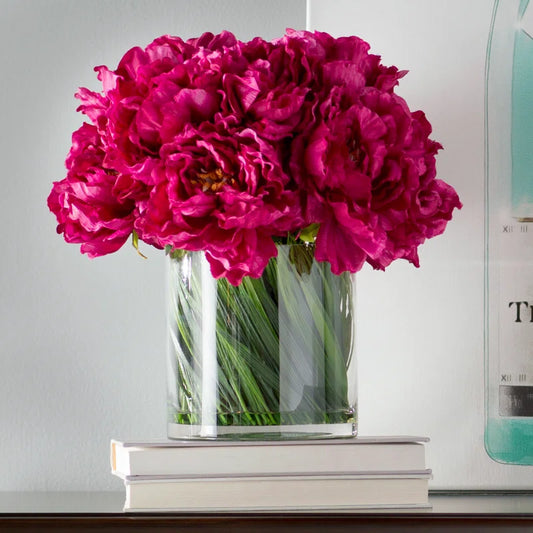 Peonies Floral Arrangement in Vase