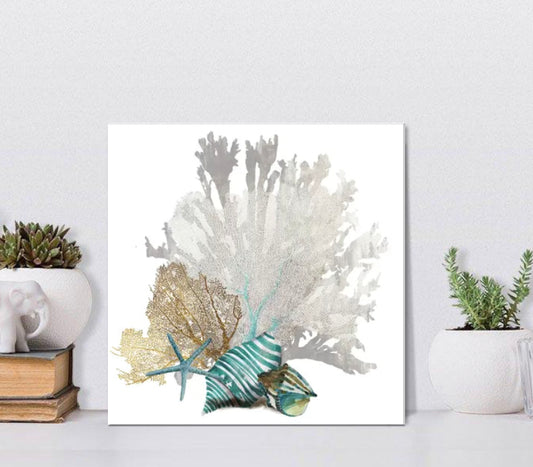 Coral IV Graphic Art Print on Canvas Size: 18