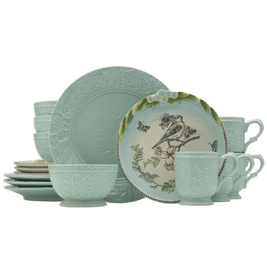 English garden dinnerware set