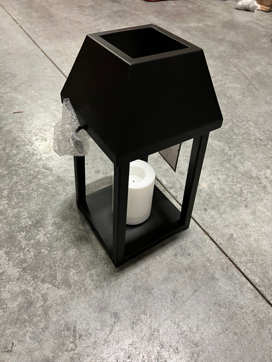 Threshold Flickering LED Lantern in Black