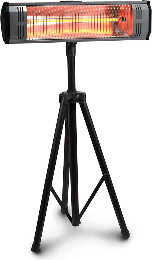 Heat Storm HS-1500-TT Infrared, 7 ft Cord, Tripod + Heater, Black