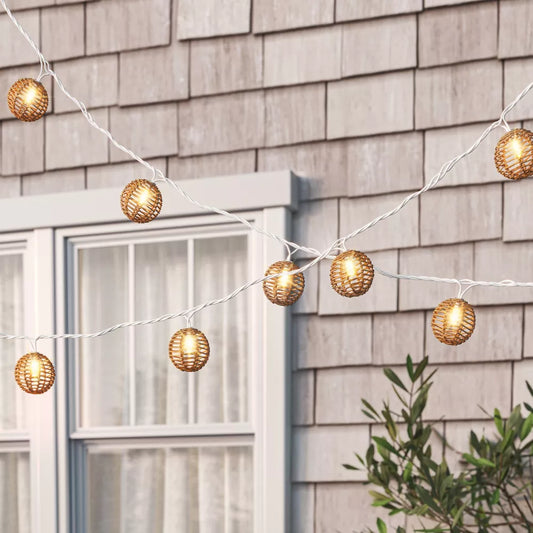 10ct Incandescent Mini Lights with Natural Globe - Threshold™